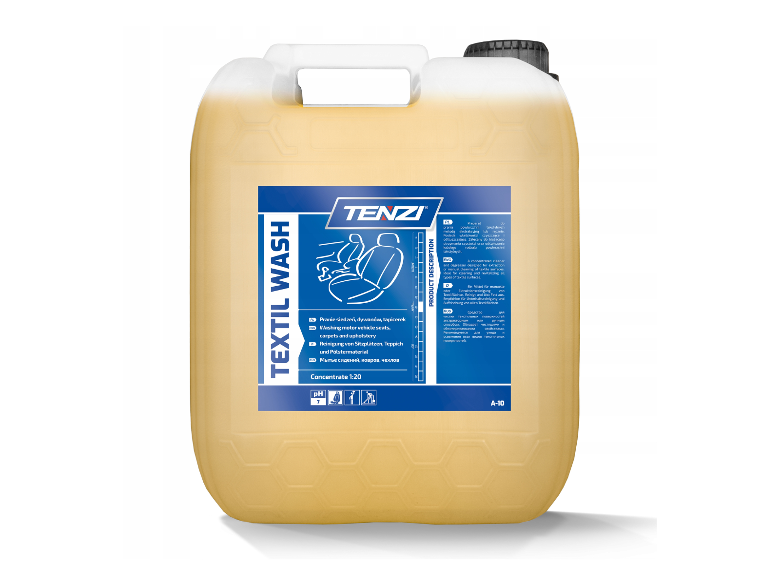 TEXTIL WASH A10 Tenzi 5L do prania tapicerki